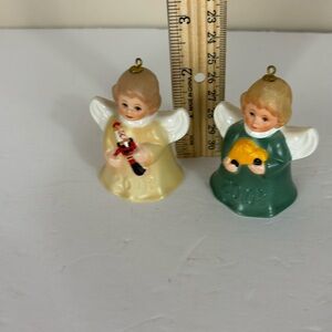 Lot of 2 Goebel Annual Angel Bell Christmas Ornaments 2003-2004